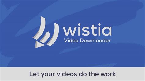 ; Ad-free player Fast playback without any distractions. . Wistia video downloader